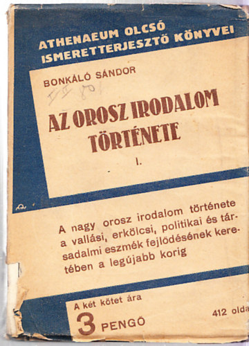 Az orosz irodalom trtnete I.