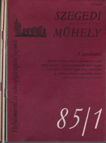 Szegedi knyvtri mhely 1985/1-4. (3 db. lapszm)