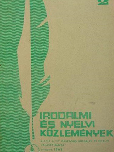 Irodalmi s nyelvi kzlemnyek 1965/2.