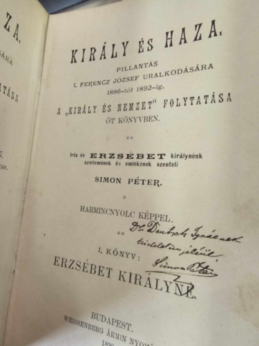 Kirly s haza I. - V. knyv (Pillants I.Ferencz Jzsef uralkodsra 1886-tl 1892-ig)