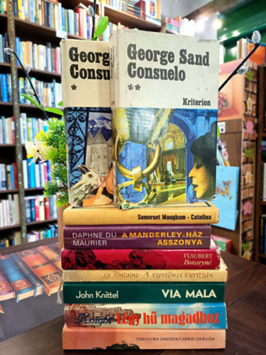 Eric Knight, John Knittel, Jean De La Fontaine, Flaubert Gustave, Daphne Du Maurier, Maugham Somerset W., Somerset Maugham, Sand George Theodore Dreiser - Világirodalom 8 darabos KÖNYVMENTŐ AJÁNLAT: Carrie, drágám..., Légy hű önmagadhoz, Via Mala, A szerelmes kurtizán, Bovaryné