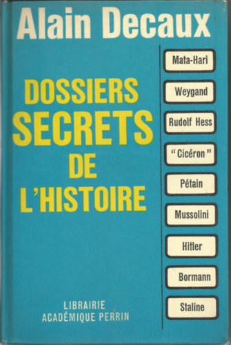 Dossiers Secrets de L'Histoire