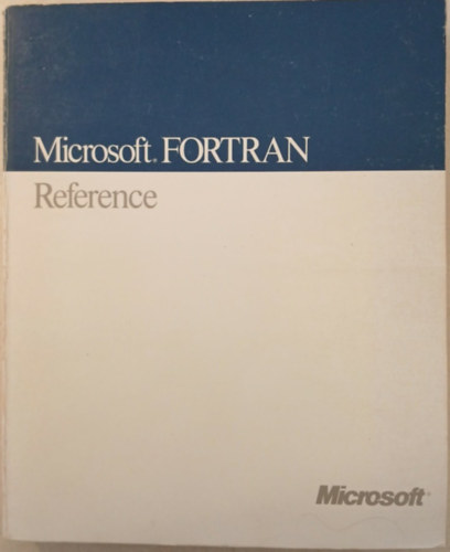 Microsoft Fortran Reference