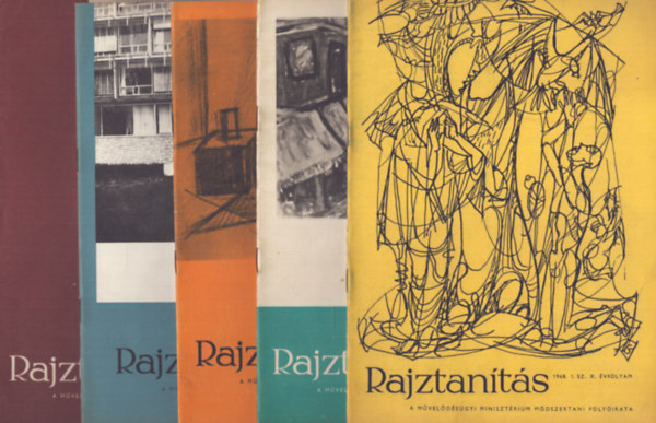 Rajztants - Az Oktatsi Minisztrium mdszertani folyirata - X.vf. 1968/1-6.szm teljes vfolyam
