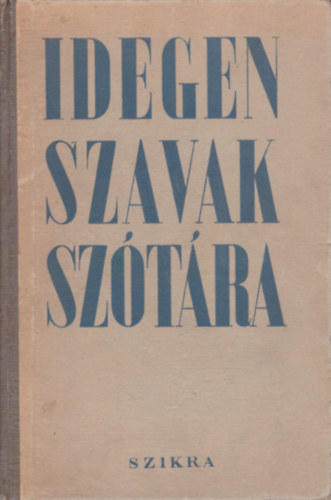 Idegen szavak sztra