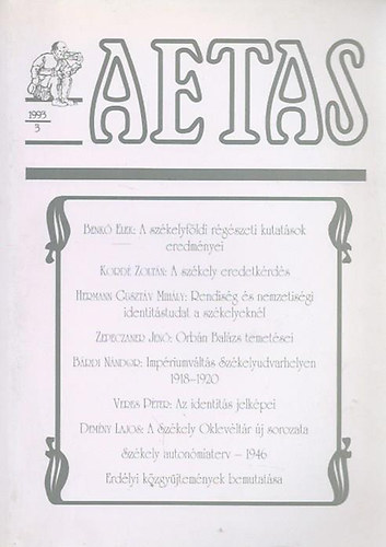 Aetas - Trtnettudomnyi Folyirat (1993-3)