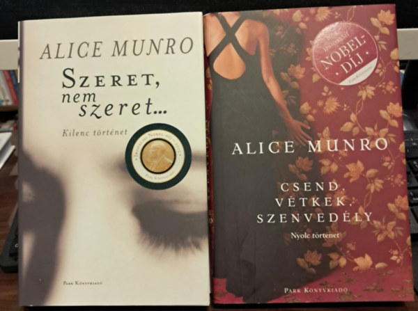 2 db Alice Munro: Csend, v�tkek, szenved�ly + Szeret, nem szeret...
