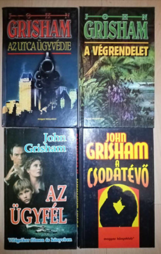 John Grisham krimi knyvcsomag (4 db) Az utca gyvdje + A vgrendelet + Az gyfl + A csodatv