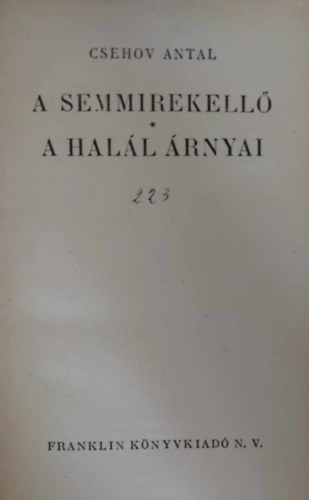 A semmirekell-A hall rnyai