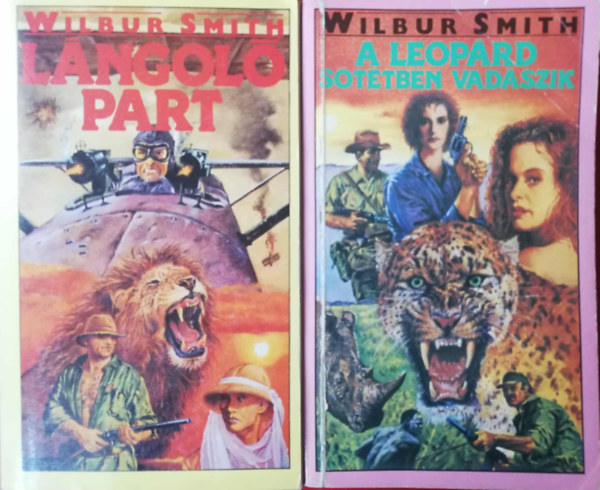 2 darab Wilbur Smith knyv (Lngol part, A leoprd sttben vadszik)