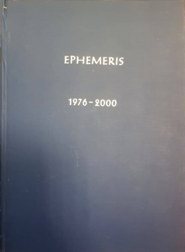 Ephemeris 1976-2000