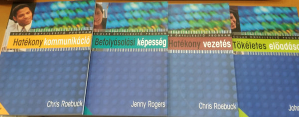 4 db Scolar nfejleszt program: Befolysolsi kpessg; Hatkony kommunikci; Hatkony vezets; Tkletes eladsok