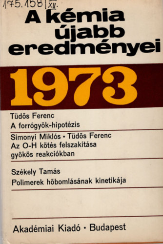 A kmia jabb eredmnyei 12. ( 1973. )