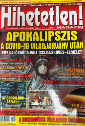 Hihetetlen magazin XXI. évfolyam 5. (235.) szám 2021. május