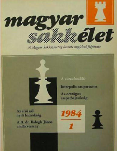 Magyar Sakklet 1984. (1984/1,3-12. a 2.sz. hinyzik )