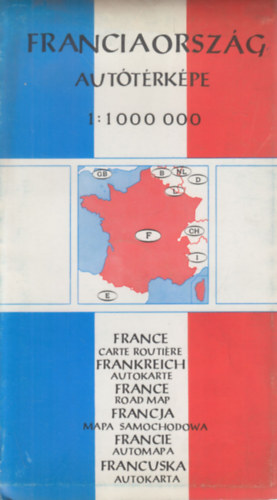 Franciaorszg auttrkpe 1:1000 000