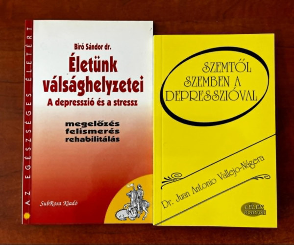 2db Depresszis knyv:Szemtl szemben a depresszival+letnk vlsghelyzetei - A depresszi s a stressz