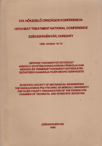 Dr. Tth Tams - XVI. Hkezel Orszgos Konferencia Szkesfehrvr  1995. oktber 10-12. ( Gpipari Tudomnyos Egyeslet Miskolci Egyetem Dunajvrosi  Fiskolai Kar )