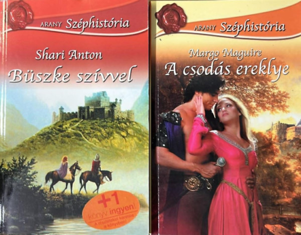 2 k�tet az Arany Sz�phist�ria sorozatb�l: A csod�s ereklye - B�szke sz�vvel