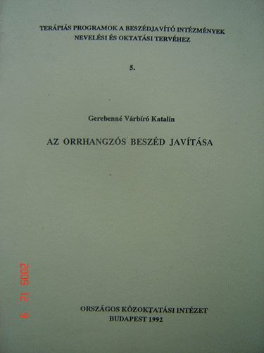 Az orrhangzs beszd javtsa