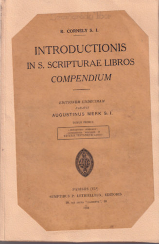 Introductionis in S. Scripturae Libros Compendium