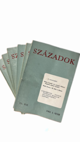 Szzadok - 116. vfolyam -1982 -1-6. szm (6db, teljes vfolyam, lapszmonknt)