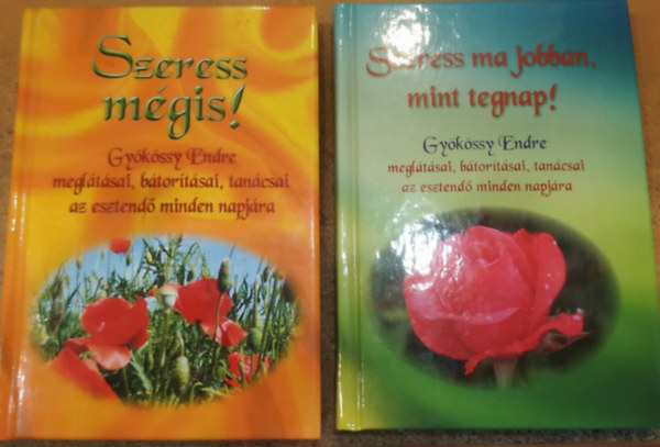 Gykssy Endre - 2 db Gykssy Endre megltsai, btortsai, tancsai az esztend minden napjra: Szeress mgis! + Szeress ma jobban, mint tegnap!