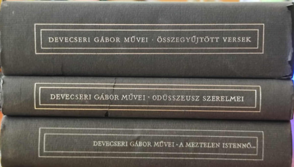 Devecseri G�bor - 3 db Devecseri G�bor k�tet