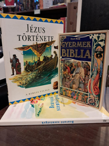 3 db-os vallsi tematikj KNYVMENT AJNLAT gyerekeknek: Gyermek Biblia+Beavat szentsgek+Jzus trtnete
