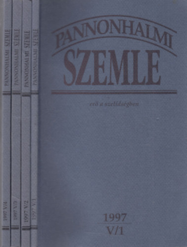 Pannonhalmi Szemle 1997/1-4. (V., teljes vfolyam)- 4 db. lapszm