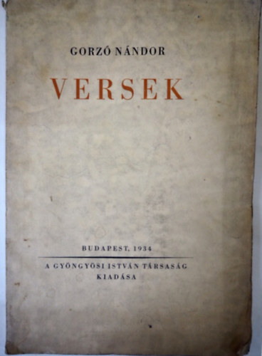 Versek, 1934