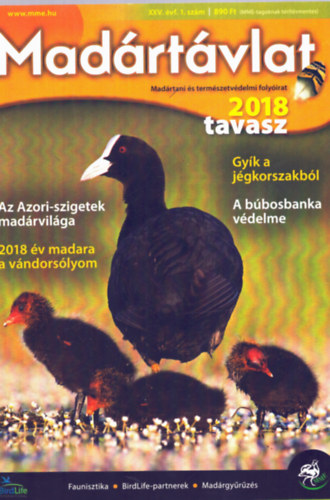 Ujhelyi Pter  ( szerk.) - Madrtvlat 2018. tavasz - XXV. vf. 1. szm