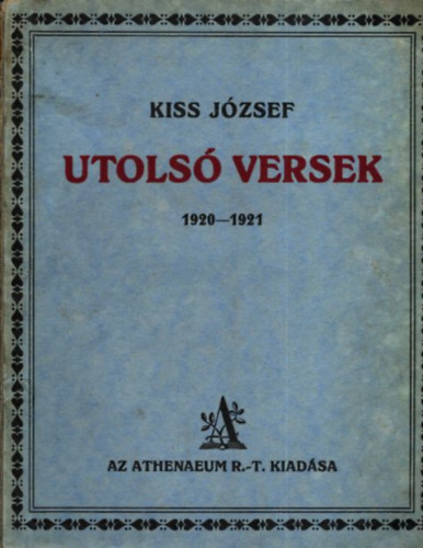 Utols versek 1920-1921 (I. kiads)