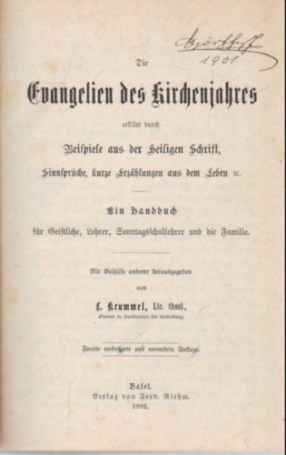 L. Krummel - Die Evangelien des Kirchenjahres