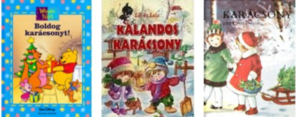 Boldog Karcsonyt! - Winnie the Pooh+Lili s Lala - Kalandos karcsony+Karcsony rgi kpeslapokon -3 db knyv