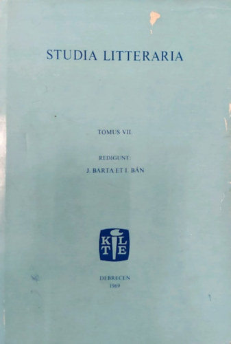 Studia Litteraria (Tomus VII.)