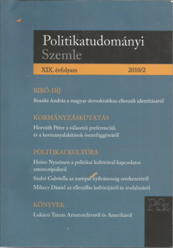 Politikatudomnyi Szemle 2010/2