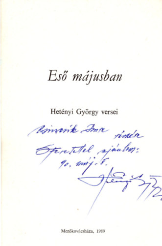 Es mjusban- Hetnyi Gyrgy versei
