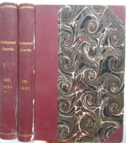 Voinovich Gza (szerk.) - Budapesti Szemle 1931/220-221. ktet (638-643. szm)- egybektve