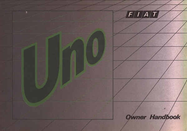 Fiat Uno (Owner handbook)