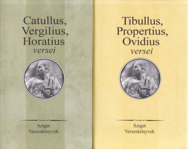 2 db. Sziget versesknyvek (Catullus, Vergilius, Horatius versei + Tibullus, Propertius, Ovidius versei)