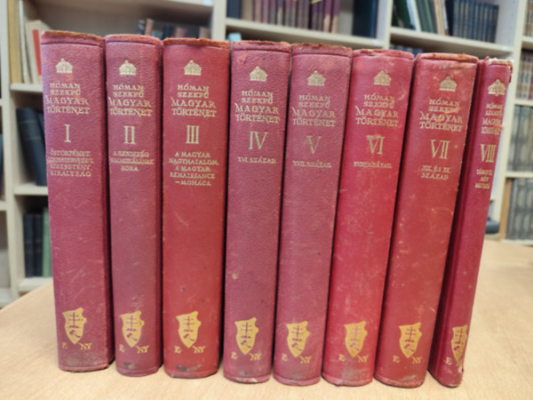 Magyar t�rt�net I-VIII. (I. kiad�s, teljes sorozat)