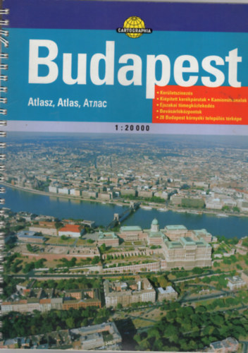 Budapest 1:20 000 atlasz