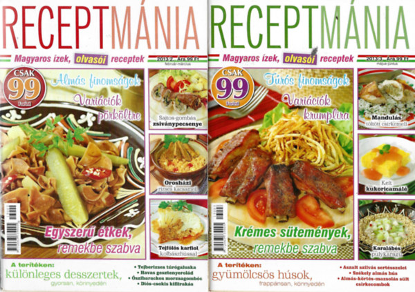 4 db Receptmnia, 2013/2, /3, /4, /5