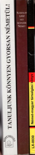 3 db nmet knyv: Nmet-magyar trsalgsi knv + Nmet  Schidlof  gyakorlati mdszere vilgnyelvek magnton val tanulsra +  Tanuljunk knnyen gyorsan nmetl!