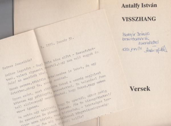 Visszhang - versek (Dediklt)