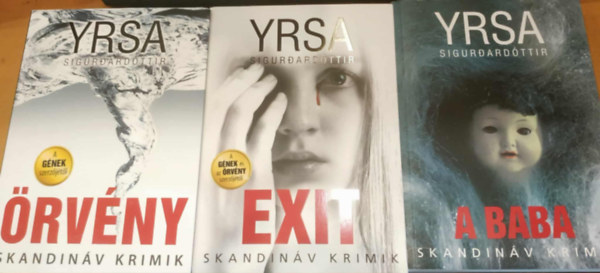 3 db skandinv krimi: rvny + Exit + A baba