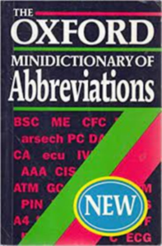 The Oxford Minidictionary of Abbreviations