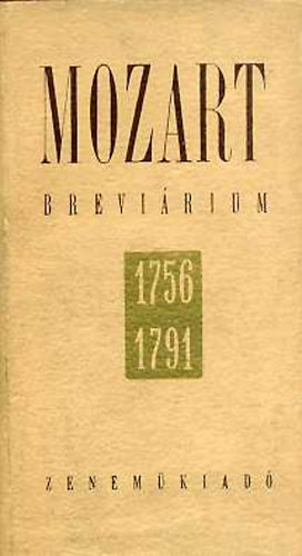 Mozart-Brevrium (levelek, dokumentumok)