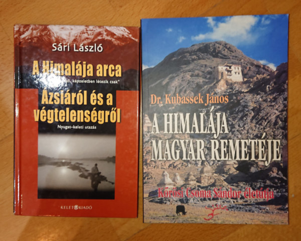 2 db a Himaljval foglalkoz knyv: A Himalja magyar remetje, A Himalja arca